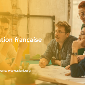 Banniere de présentation de notre atelier de conversation française