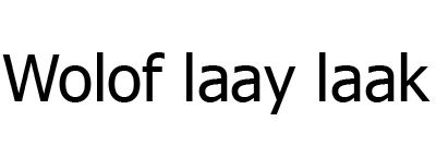 Wolof laay laak